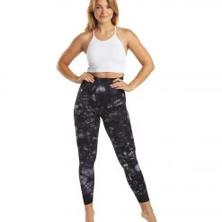 Free People Good Karma Tie Dye Yoga Leggings Black CLOTHING 12 Free People Good Karma Tie Dye Yoga Leggings Black CLOTHING