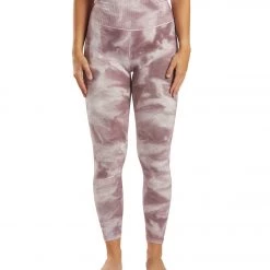 Free People Good Karma Tie Dye Yoga Leggings Sugar Plum CLOTHING