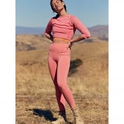 CLOTHING Free People Good Karma Yoga Leggings Poppy