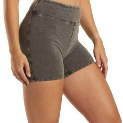 Free People Hot Shot Bike Shorts Black CLOTHING