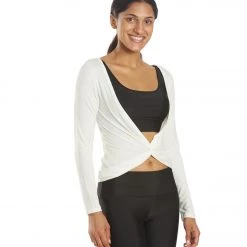Electric Yoga Liberty Long Sleeve Top White CLOTHING