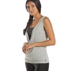 CLOTHING Electric Yoga Wrap Tank Heather