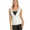 CLOTHING Electric Yoga Wrap Tank White 2 CLOTHING Electric Yoga Wrap Tank White