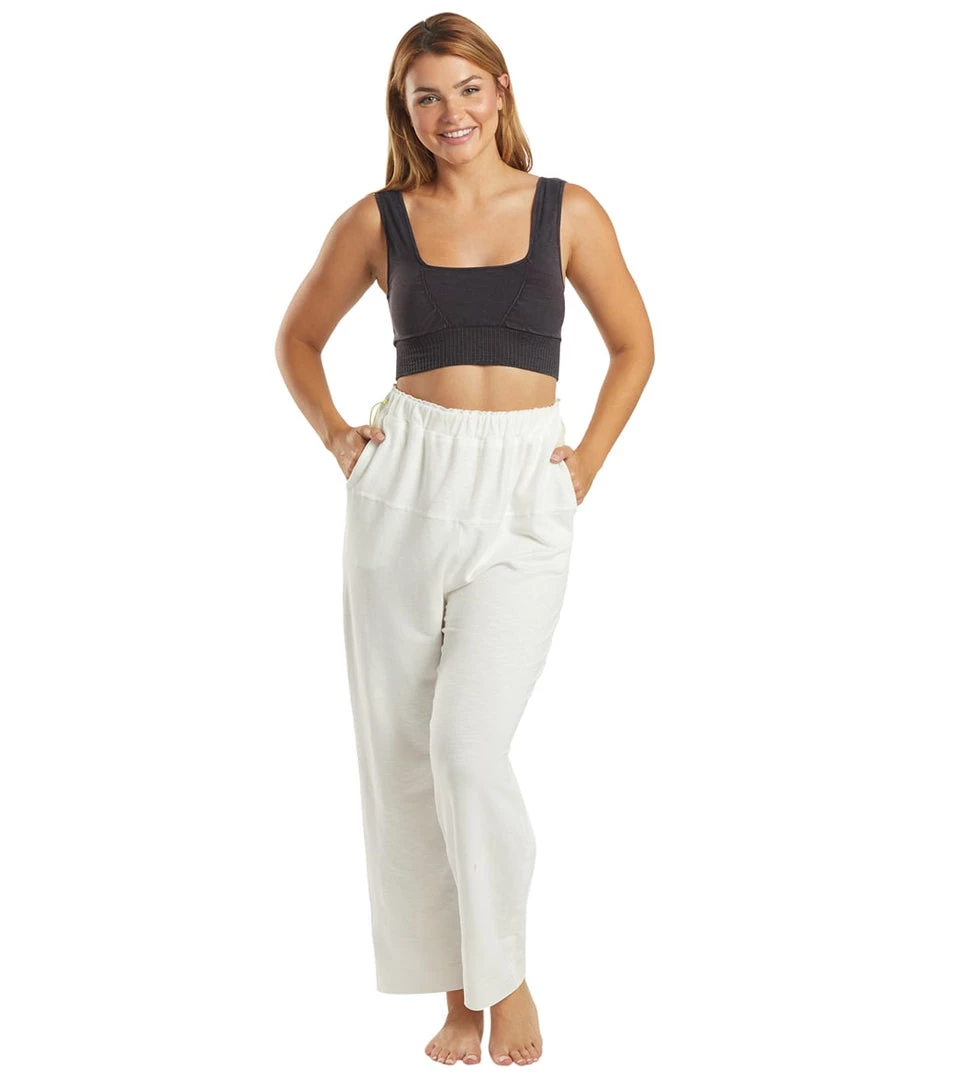 Free People Surfside Joggers White CLOTHING 6 Free People Surfside Joggers White CLOTHING