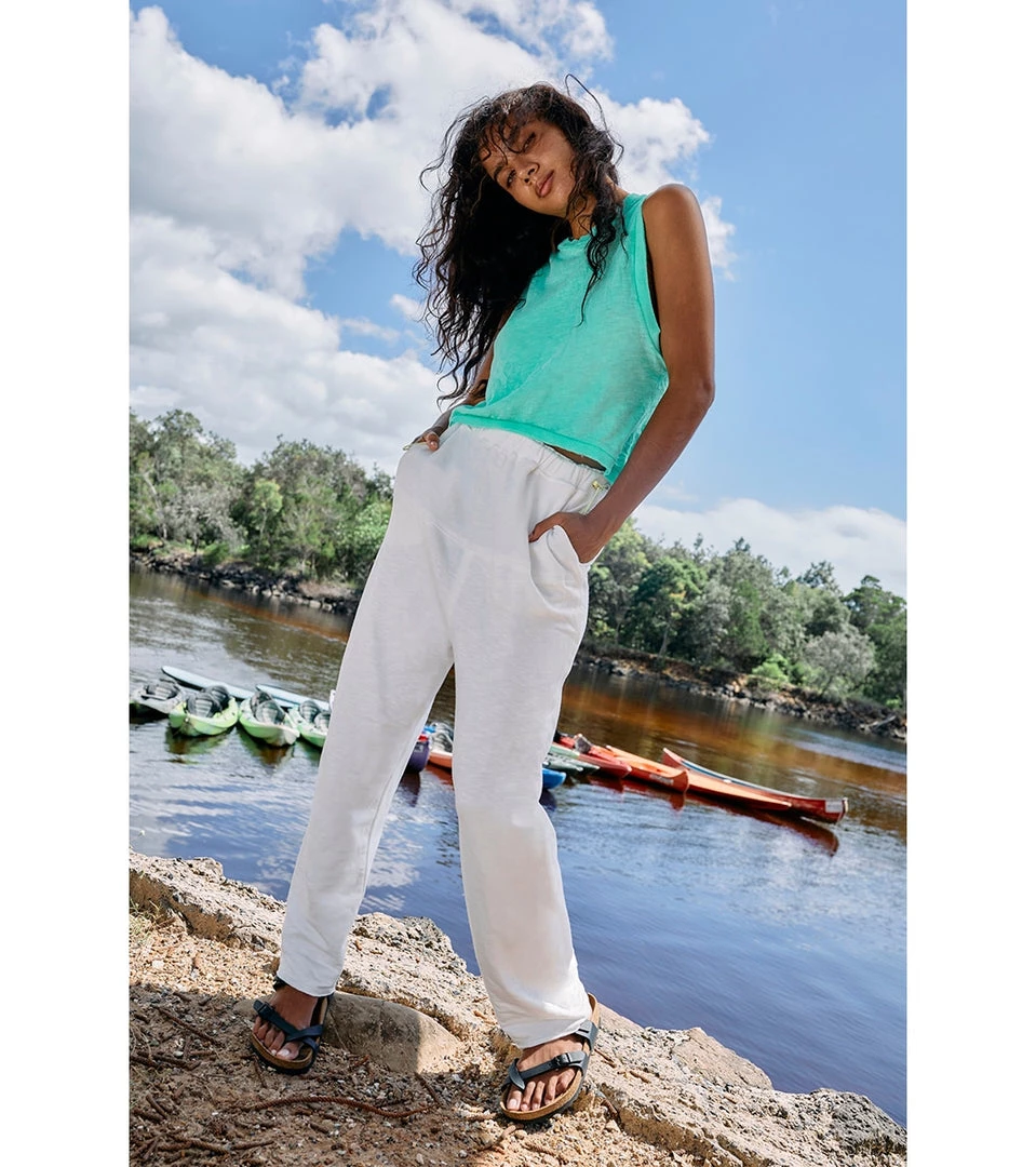 Free People Surfside Joggers White CLOTHING 8 Free People Surfside Joggers White CLOTHING
