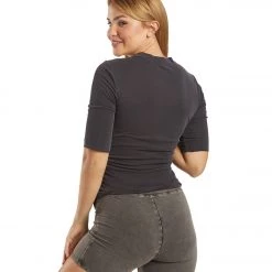 Free People Talk To Me Tee Black CLOTHING