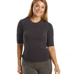 Free People Talk To Me Tee Black CLOTHING