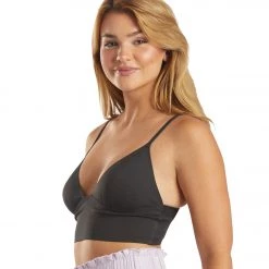 CLOTHING Free People Sage Longline Bra Black