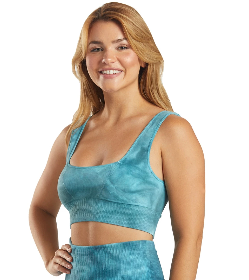 Free People Good Karma Bra Tie Dye Blue Peacock 7 Free People Good Karma Bra Tie Dye Blue Peacock