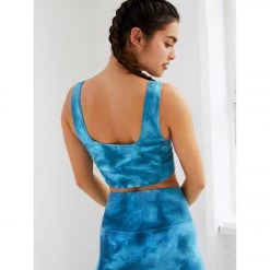 Free People Good Karma Bra Tie Dye Blue Peacock 17 Free People Good Karma Bra Tie Dye Blue Peacock