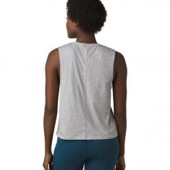 CLOTHING PrAna Organic Graphic Sleeveless Heather Grey