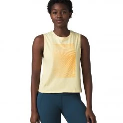 PrAna Organic Graphic Sleeveless Sunlight Linework 11 PrAna Organic Graphic Sleeveless Sunlight Linework