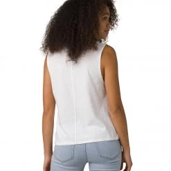 CLOTHING PrAna Organic Graphic Sleeveless White