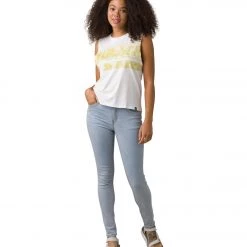 CLOTHING PrAna Organic Graphic Sleeveless White