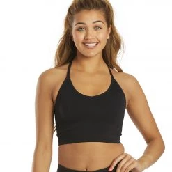 Spiritual Gangster Icon T-Back Sports Bra Black