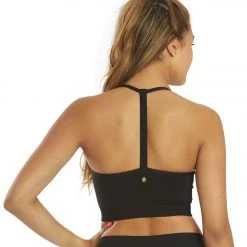 Spiritual Gangster Icon T-Back Sports Bra Black