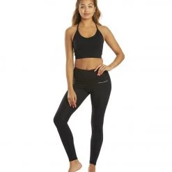 Spiritual Gangster Icon T-Back Sports Bra Black