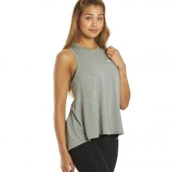 Spiritual Gangster Dream Tie Back Tank Heather Grey