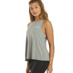 Spiritual Gangster Dream Tie Back Tank Heather Grey