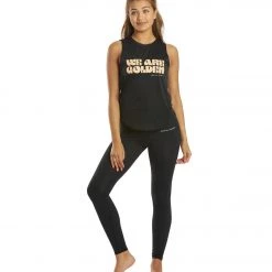 Spiritual Gangster Golden Active Muscle Tank Black CLOTHING