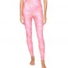 Spiritual Gangster Intent 7/8 High Waisted Leggings Pink Glow Print