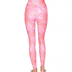 Spiritual Gangster Intent 7/8 High Waisted Leggings Pink Glow Print