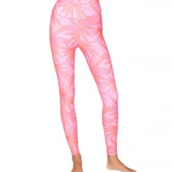 Spiritual Gangster Intent 7/8 High Waisted Leggings Pink Glow Print