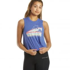 Spiritual Gangster Soul Crop Tank Iris