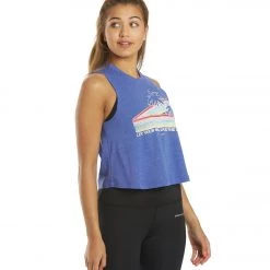 Spiritual Gangster Soul Crop Tank Iris