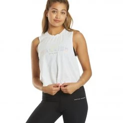 CLOTHING Spiritual Gangster Warrior Active Crop Tank White