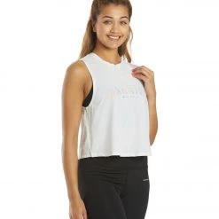 CLOTHING Spiritual Gangster Warrior Active Crop Tank White