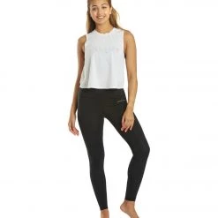 CLOTHING Spiritual Gangster Warrior Active Crop Tank White