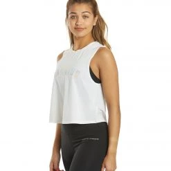 CLOTHING Spiritual Gangster Warrior Active Crop Tank White