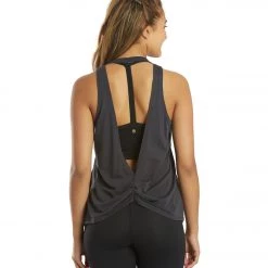 Spiritual Gangster Inhale Movement Tank Vintage Black CLOTHING