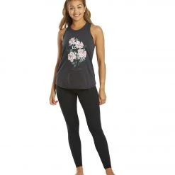 Spiritual Gangster Inhale Movement Tank Vintage Black CLOTHING