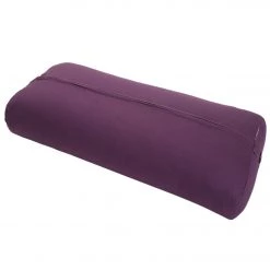 YOGA MATS & PROPS Everyday Yoga Low Impact Cotton Rectangular Yoga Bolster Plum