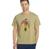 Yak & Yeti Men's T Shirt Be Free Be Kind Beige 1 Yak & Yeti Men's T Shirt Be Free Be Kind Beige