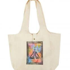 Yak & Yeti Chakras Tote Bag White ACCESSORIES