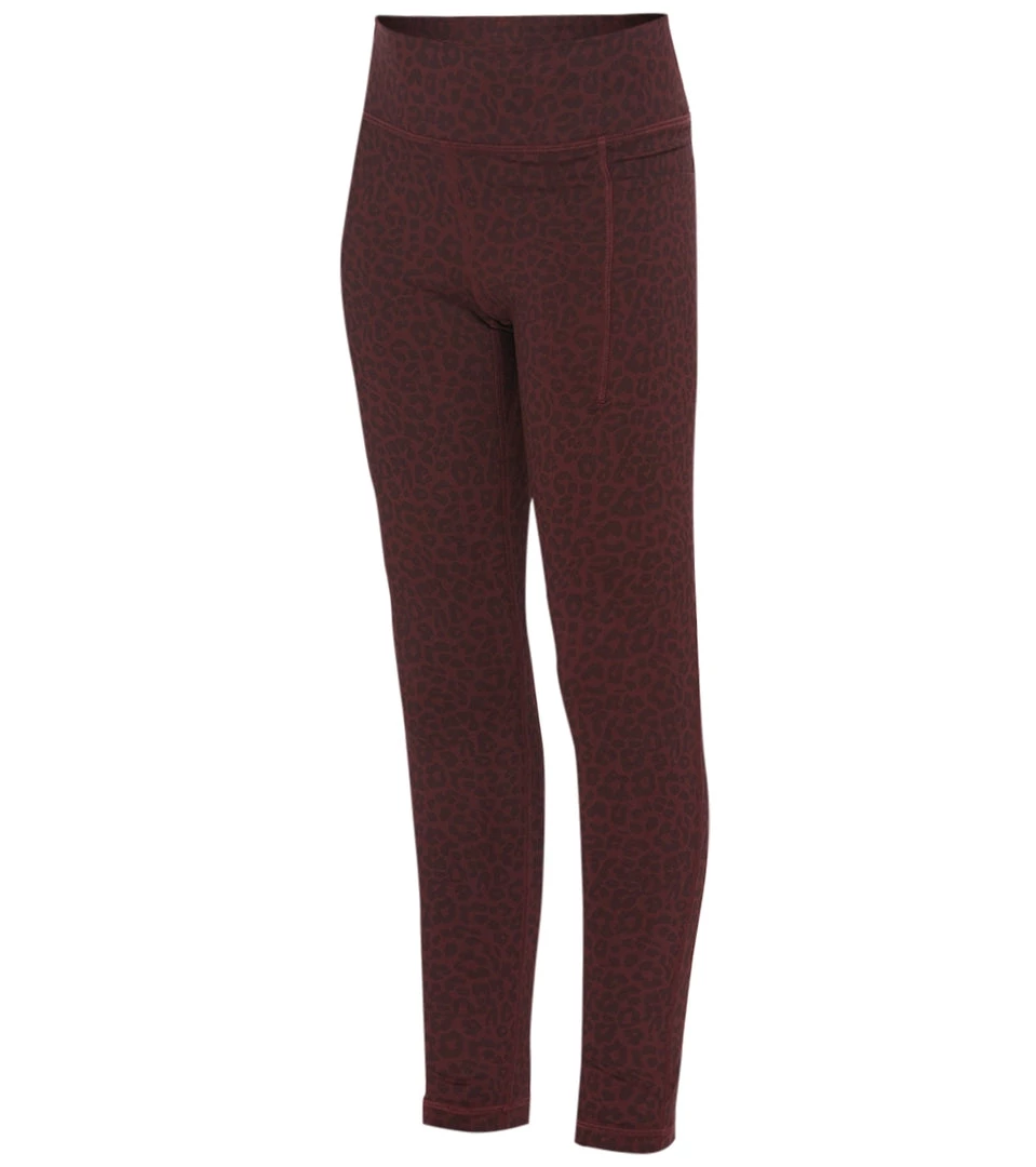 Everyday Yoga Girl Uphold Cheetah High Waisted Leggings With Pockets Burgundy Cheetah CLOTHING 4 Everyday Yoga Girl Uphold Cheetah High Waisted Leggings With Pockets Burgundy Cheetah CLOTHING