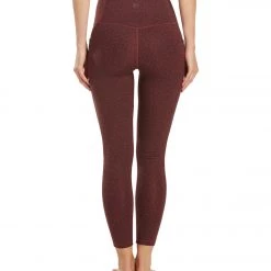 Everyday Yoga Uphold Cheetah High Waisted 7/8 Leggings With Pockets 25" Burgundy Cheetah CLOTHING 12 Everyday Yoga Uphold Cheetah High Waisted 7/8 Leggings With Pockets 25