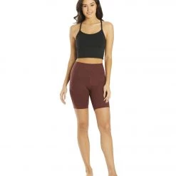 Everyday Yoga Uphold Cheetah High Waisted Biker Shorts With Pockets 7