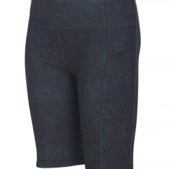 Everyday Yoga Girl Uphold Tribe High Waisted Biker Shorts With Pocket Black Tribal CLOTHING