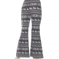 CLOTHING Yak & Yeti Elephant Print Pants Black/White