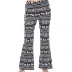 CLOTHING Yak & Yeti Elephant Print Pants Black/White