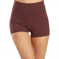 CLOTHING Everyday Yoga Uphold Cheetah High Waisted Hot Yoga Shorts 1"