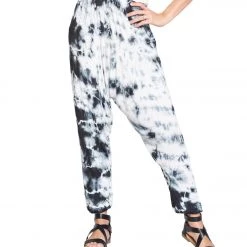 Yak & Yeti Harem Pants Tie Dye Elasticated Waist And Cuffs