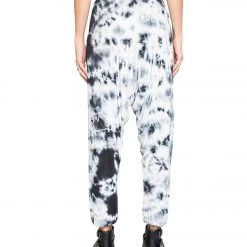 Yak & Yeti Harem Pants Tie Dye Elasticated Waist And Cuffs Black CLOTHING 9 Yak & Yeti Harem Pants Tie Dye Elasticated Waist And Cuffs Black CLOTHING