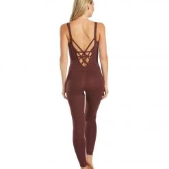 CLOTHING Everyday Yoga Radiant Cheetah Strappy Back Long Leotard 28