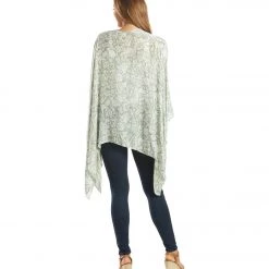 CLOTHING Yak & Yeti Kimono Wrap Floral Design Gray 10 CLOTHING Yak & Yeti Kimono Wrap Floral Design Gray