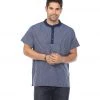 Yak & Yeti Men's Striped Button Up Shirt Navy CLOTHING